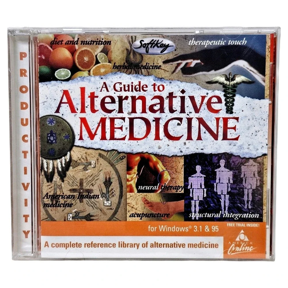Guide To Alternative Medicine PC CD-ROM Windows 3.1 95 Vintage Software 1996